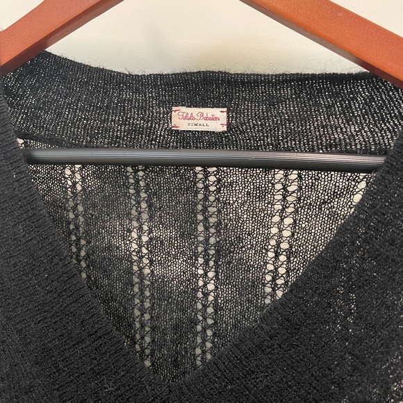 Talula Babylon Knit black sheer sweater - Picture 3 of 6